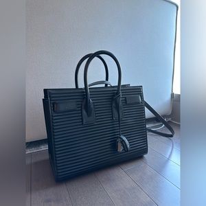 Saint Laurent Sac De Jour Horizontal Quilted Bag